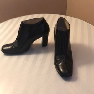 Black Leather Booties